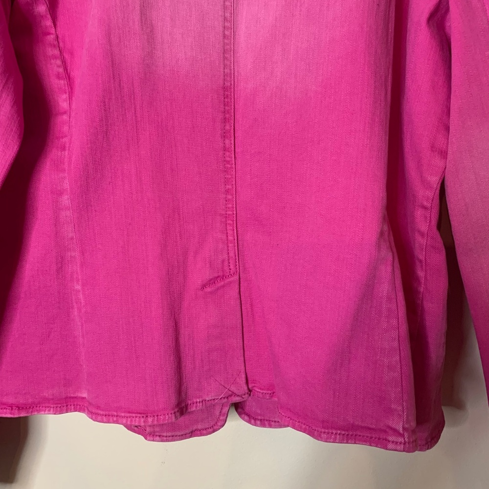 INC Pink Denim Jacket, Size XXL - Picture 5 of 8